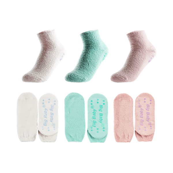 Chaussettes basses d'hiver en fil de plumes